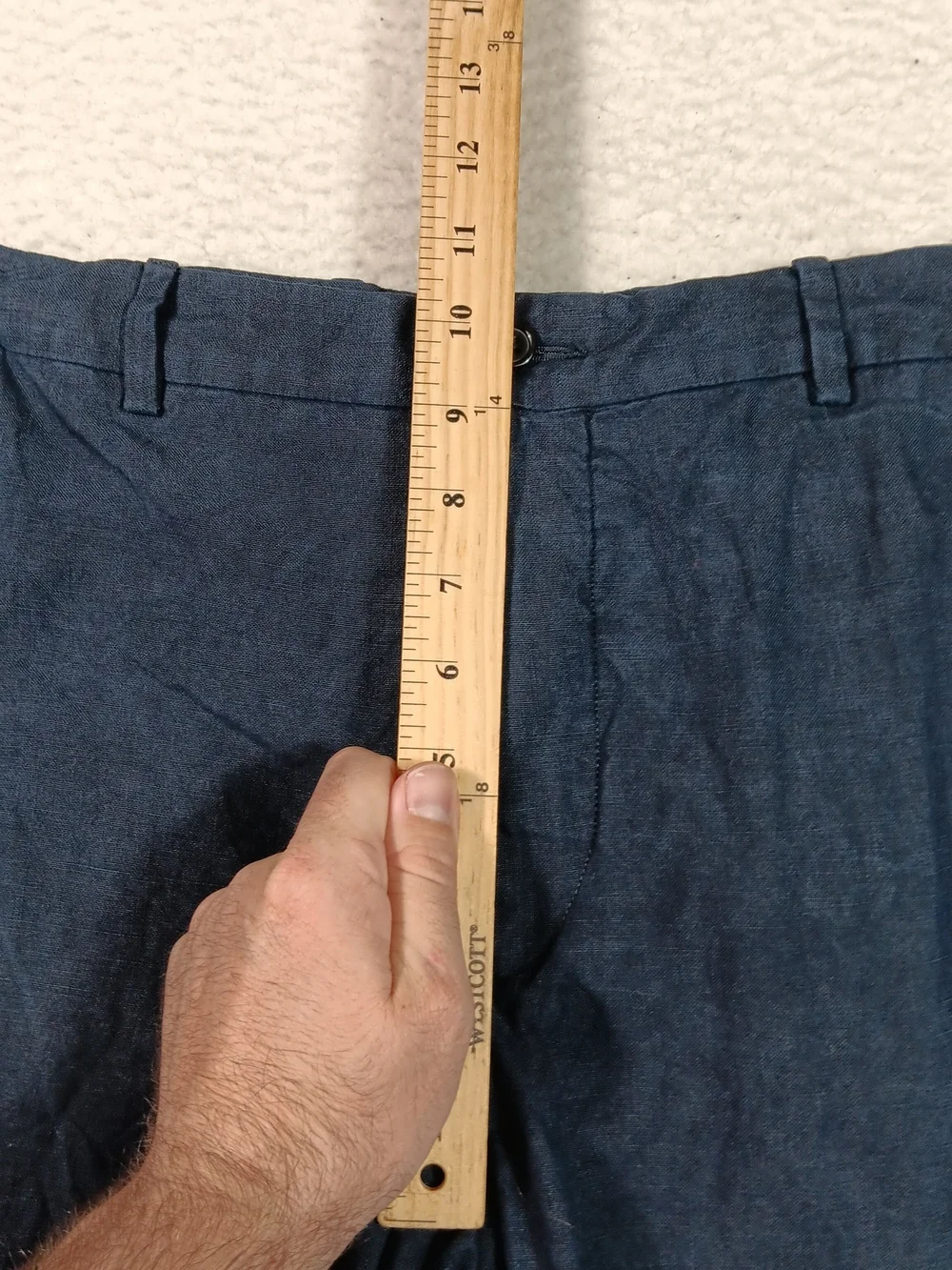 Vintage 80s Polo Ralph Lauren Pants Mens 36x30 Navy 100% Linen Trousers Italy